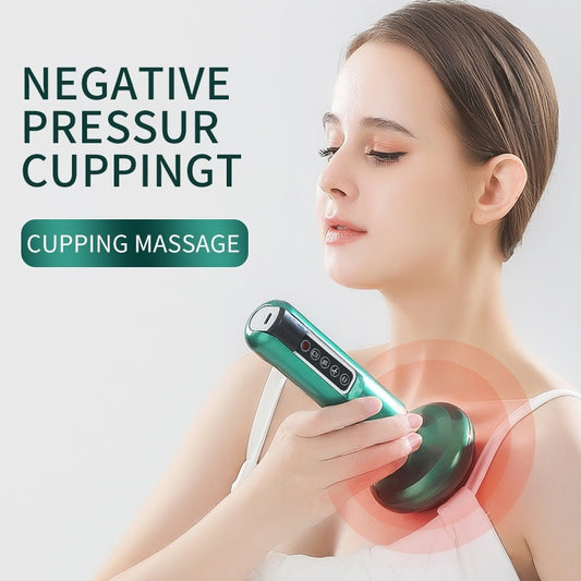 Electric Vacuum Cupping Anti-Cellulite Suction Cup Gua Sha Massage Body Cups Guasha Fat Burning Slimming Jars