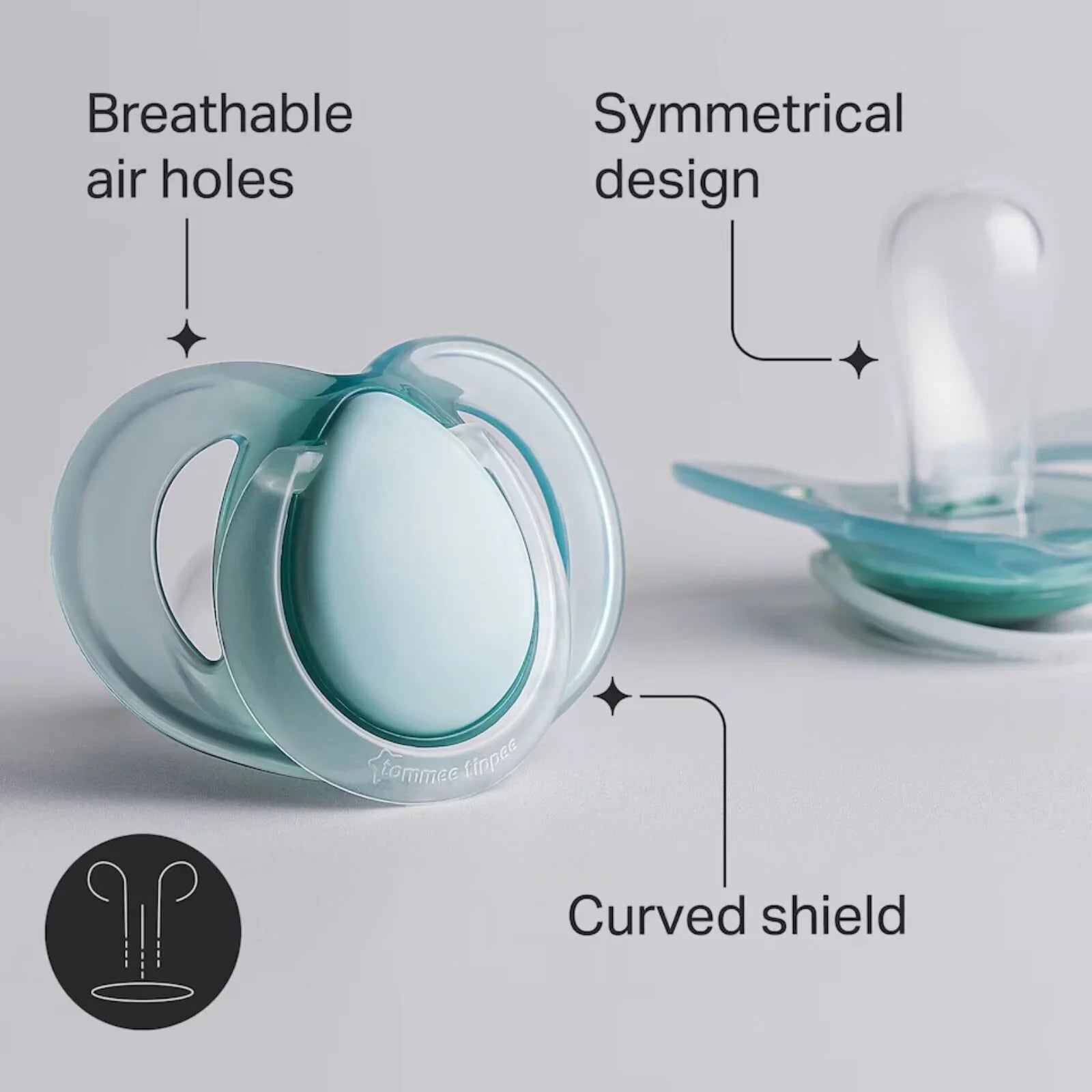 Tommee Tippee Night Time Soother 6-18 months Pack of 2 Assorted
