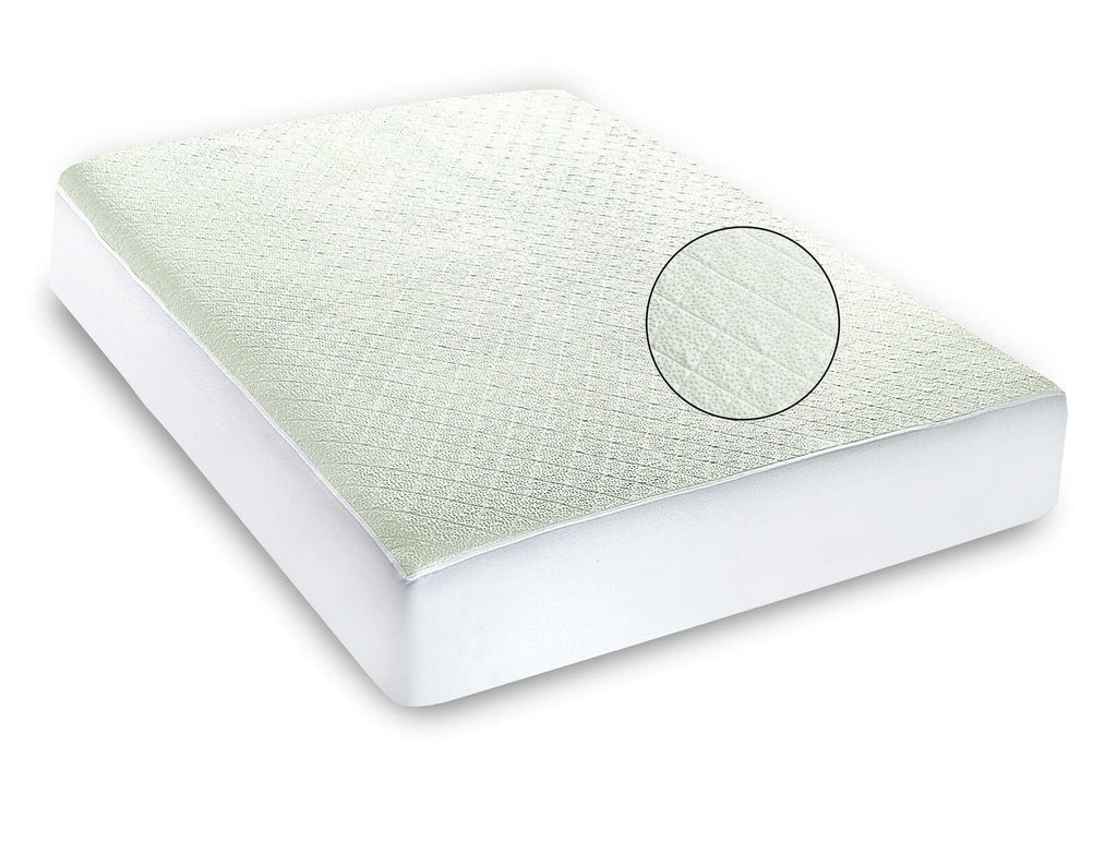 Bamboo Extra Deep Quilted Waterproof Mattress Protector Hypoallergenic Moisture-Wicking Bed Cover with Elastic Skirt by OLIVIA ROCCO