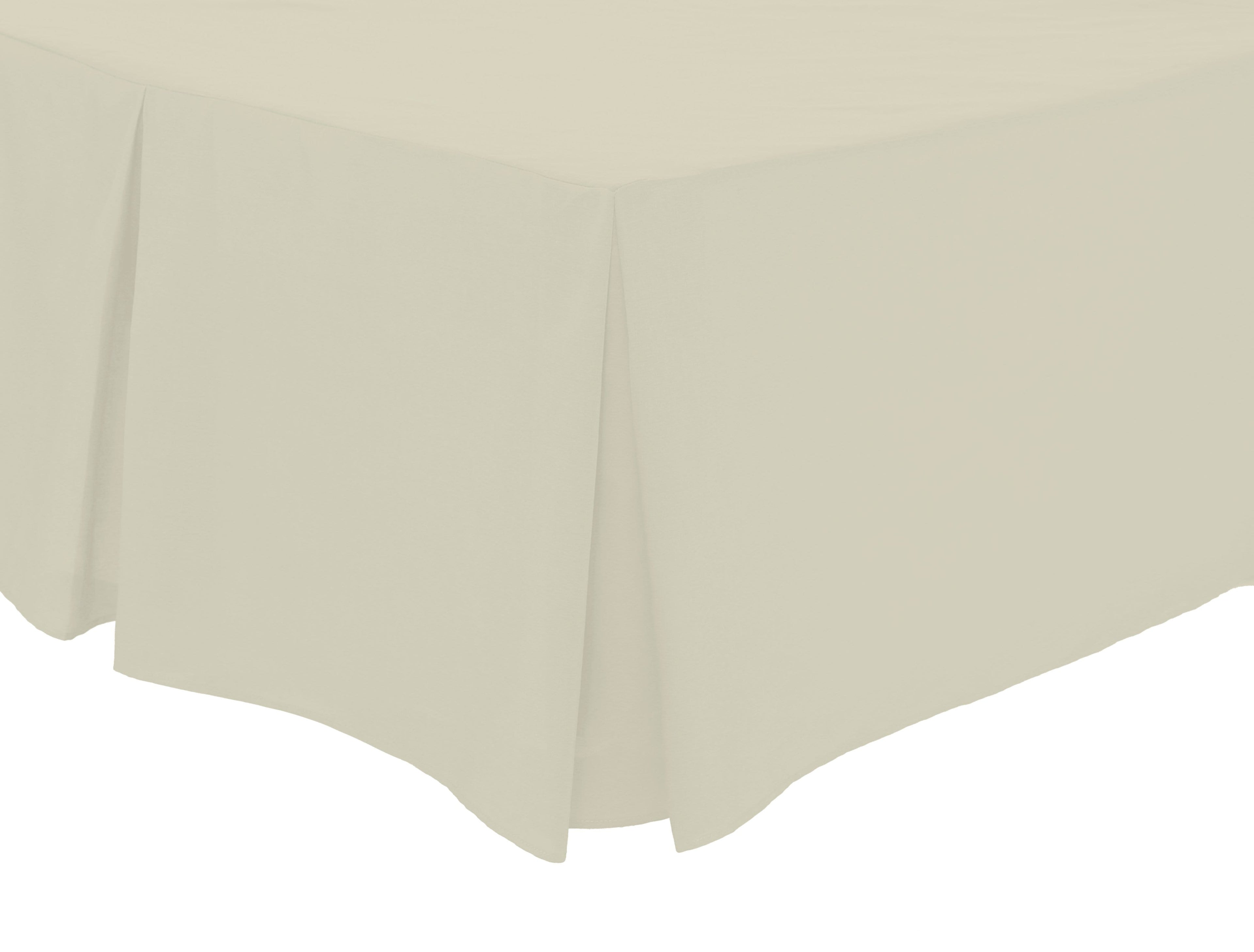 Basics Fitted Pleated Valance Super Soft Indus Valley Cotton Blend Sheet Multiple Sizes and Colours Luxurious Bedding OEKO-TEX Certified by OLIVIA ROCCO