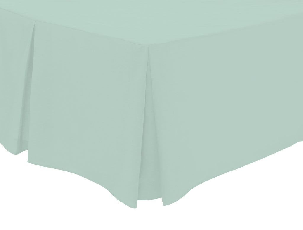 Basics Fitted Pleated Valance Super Soft Indus Valley Cotton Blend Sheet Multiple Sizes and Colours Luxurious Bedding OEKO-TEX Certified by OLIVIA ROCCO