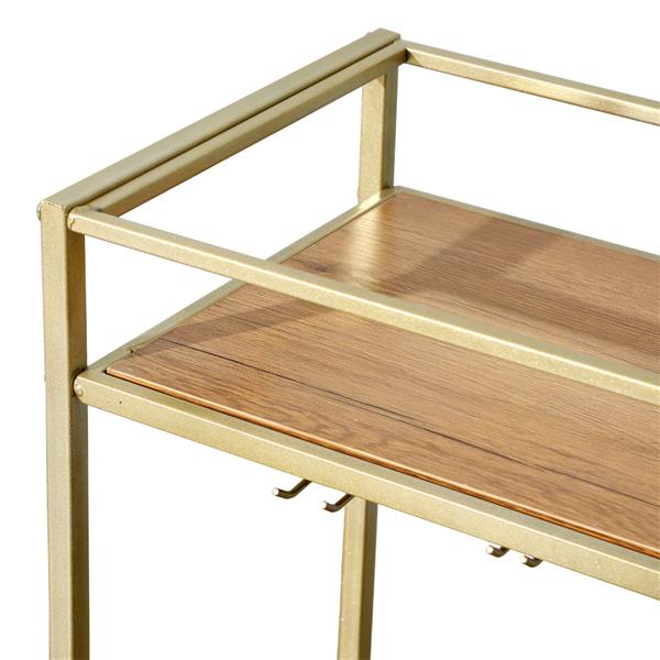 Bar Serving Cart Gold