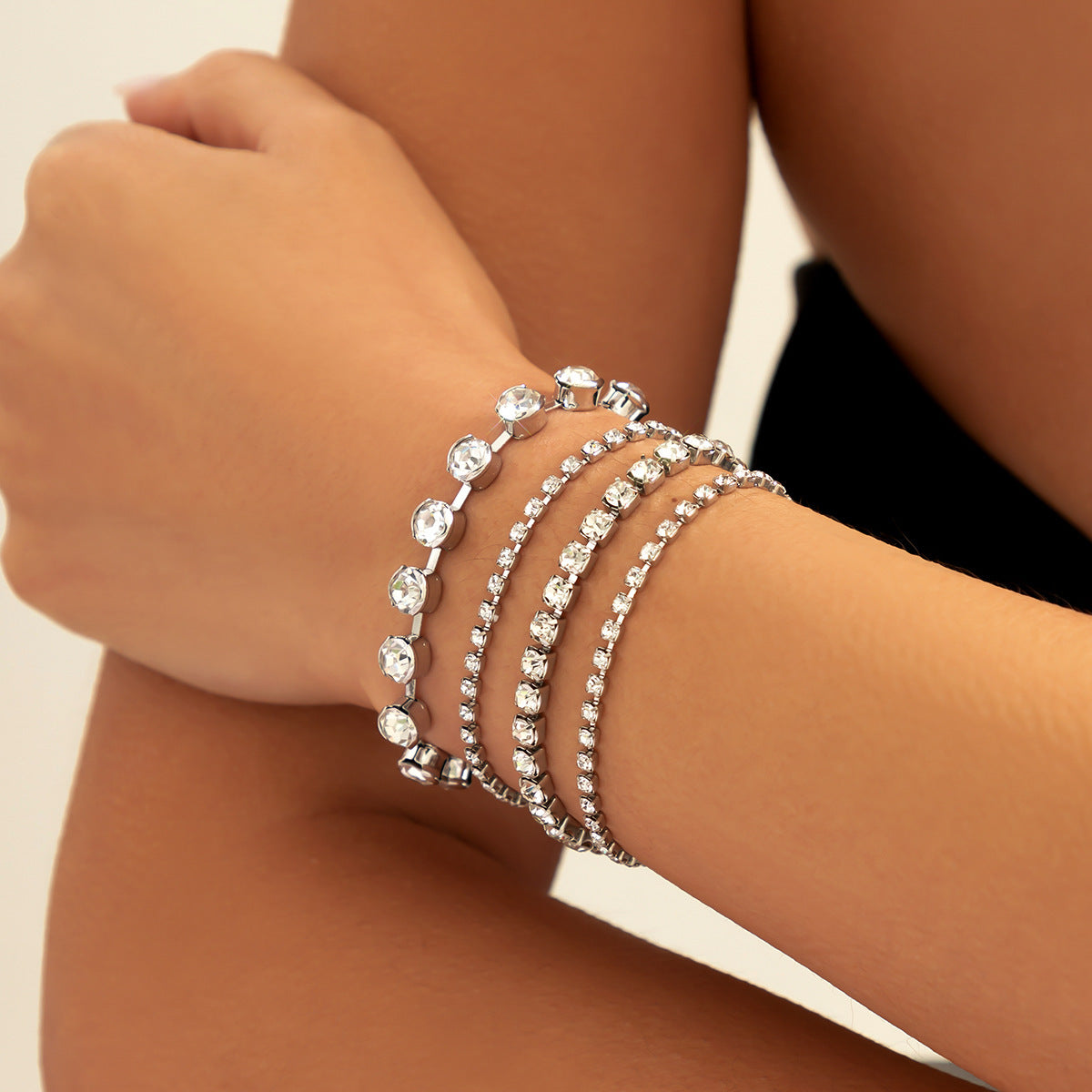 Retro Pearl Chain Beaded Bracelet