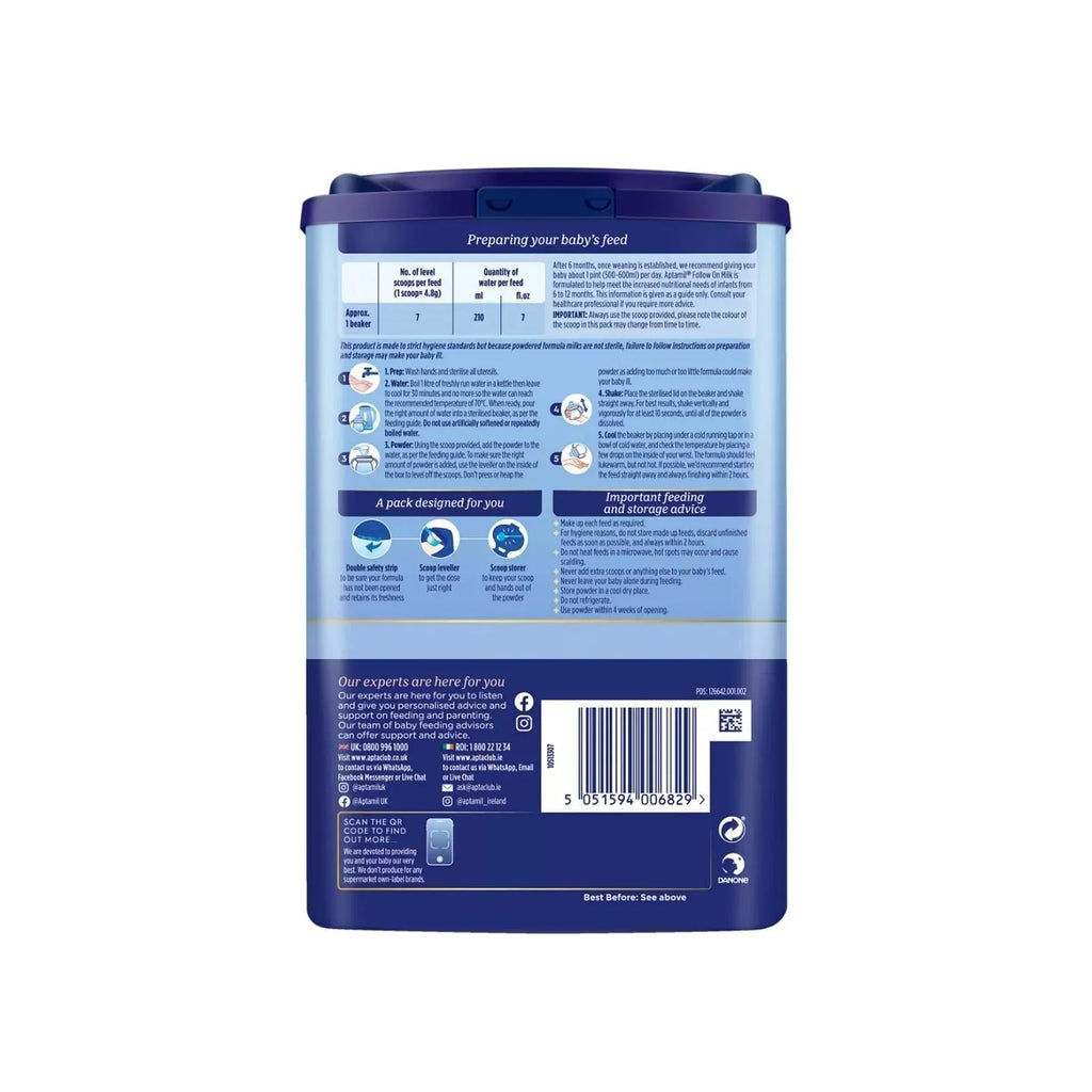 Aptamil 2 Follow On Milk Formula 6-12 months 800g