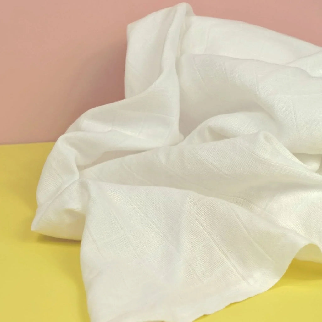 MuslinZ Muslin Swaddles 100x90cm 2 pcs - White