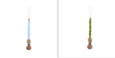 Baby Products Soothing Beech Wood Clip Pacifier Chain
