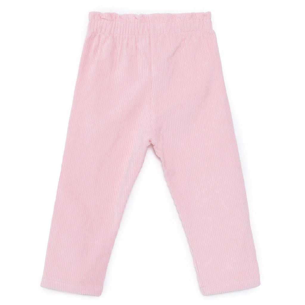 HellloBaby Velvet Trousers - Powder