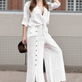 European And American Fashion Elegant Style Pure Color Slimming Suit