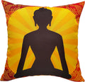 Buddha Outdoor Indoor Waterproof Cushions Durable Breathable Polyester Throw Pillows for Garden Patio Beach Comfort and Decor 43 x 43 cm by OLIVIA ROCCO