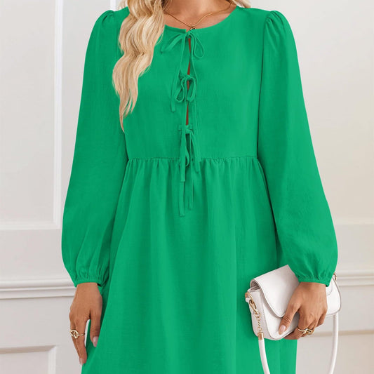 Women's Long Sleeve Mid-length Dress