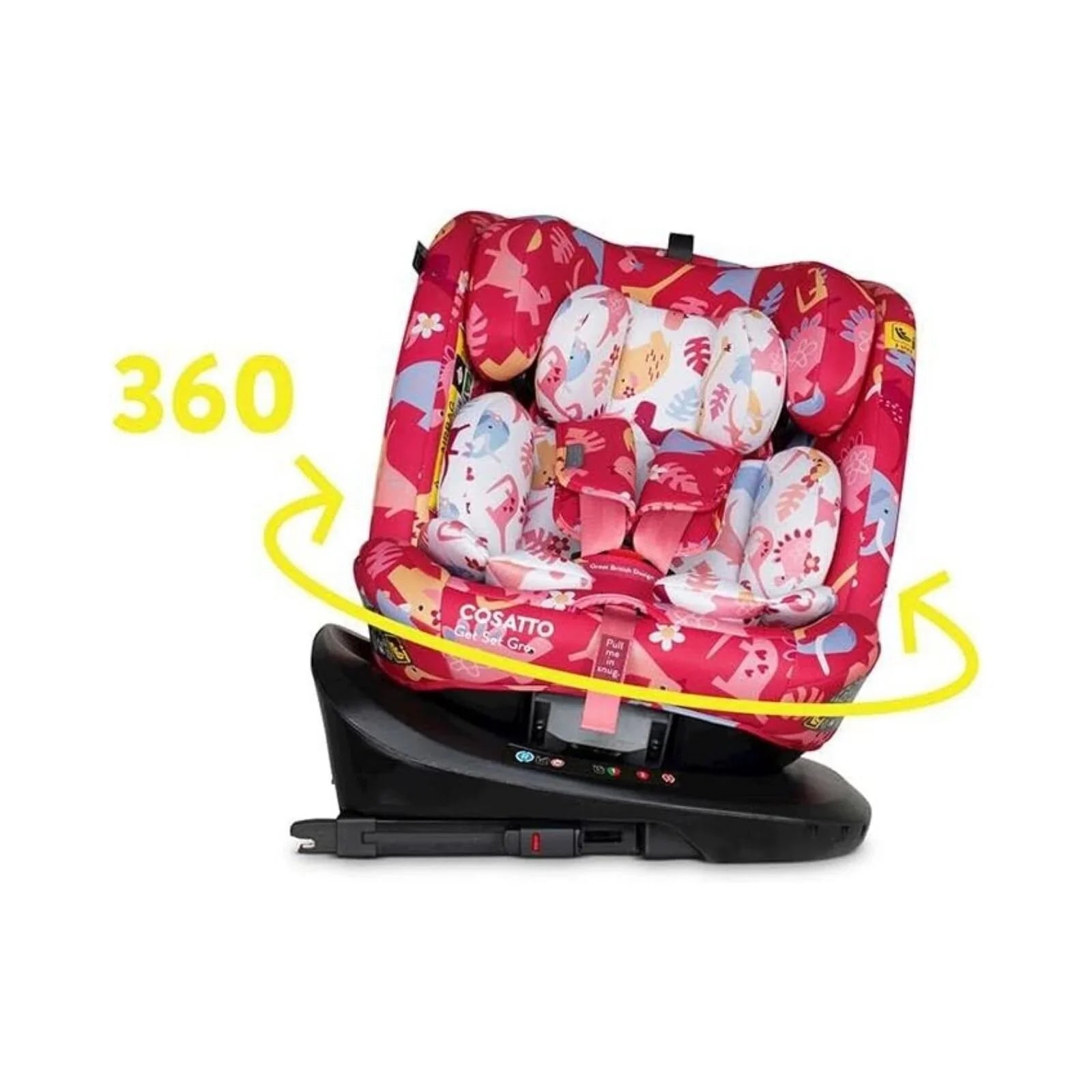 Cosatto Get Set Grow i-Size 360 Car Seat - Dino Delite