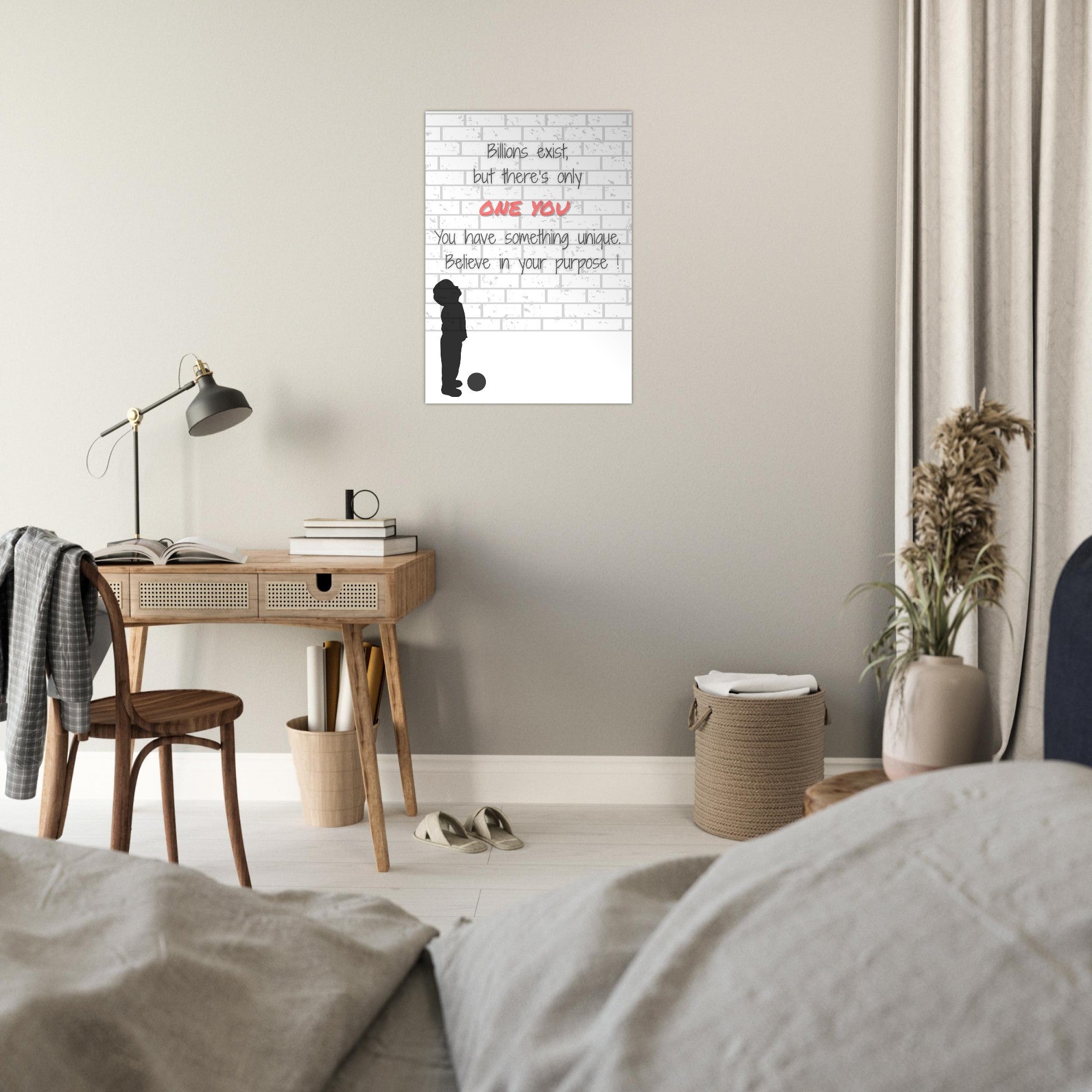 Believe in Your Purpose Poster – Inspirational Wall Art – Motivational Quote Print