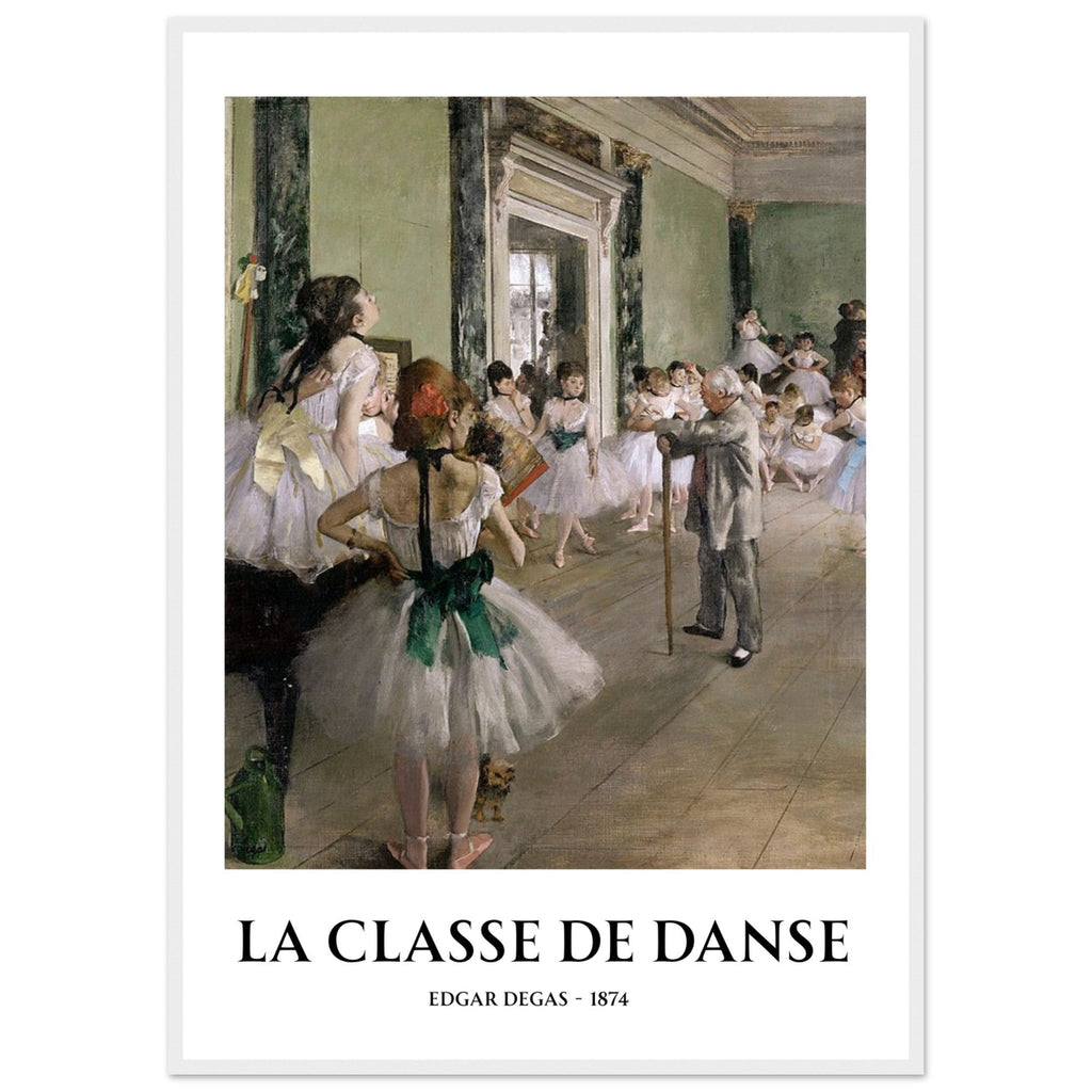 La Classe de Danse Framed Print – Edgar Degas Ballet Wall Art, Impressionist Dance Poster, Classical Art Decor for Studio or Home