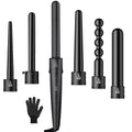 Multifunction Fast Heating Hair Curler 6in1 Interchangeable Ceramic Hair Styling Crimper Curling Roll Wand Hair Curler Iron Sets