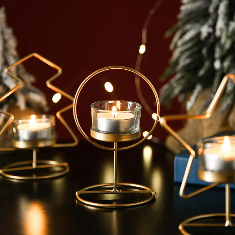 Nordic Aromatherapy Candle Holder – Iron Art Candle Stand (3 Designs)
