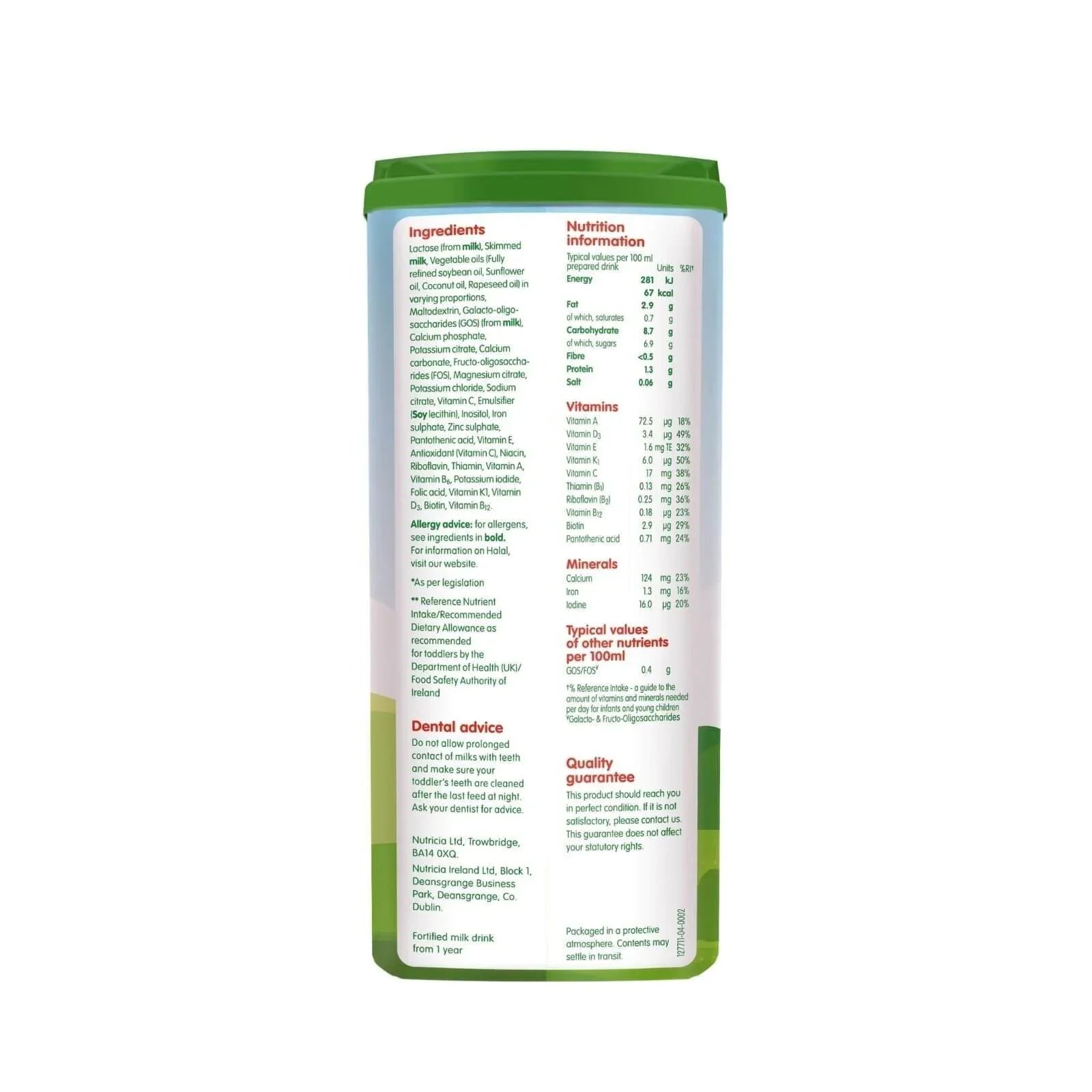 Cow & Gate 4 Toddler Milk Formula 2+ years 800g