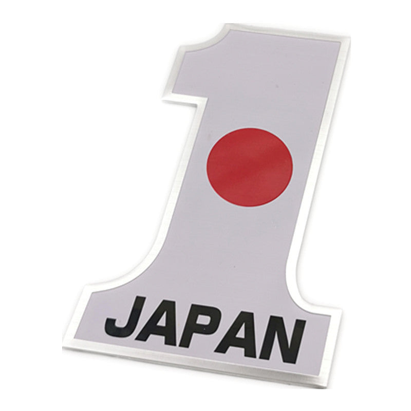Car Personality Stickers 3 Dstereo Metal Sticker China Russia Germany Flag Car Body Sticker Scratch Stickers