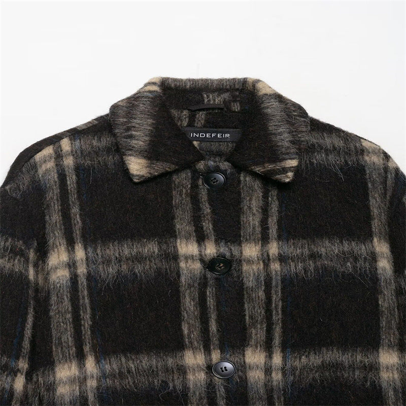 Women's Long Sleeve Loose Casual Lapel Single-breasted Coat