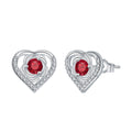 Love Heart Stud Earrings Temperament Valentine's Day Gift