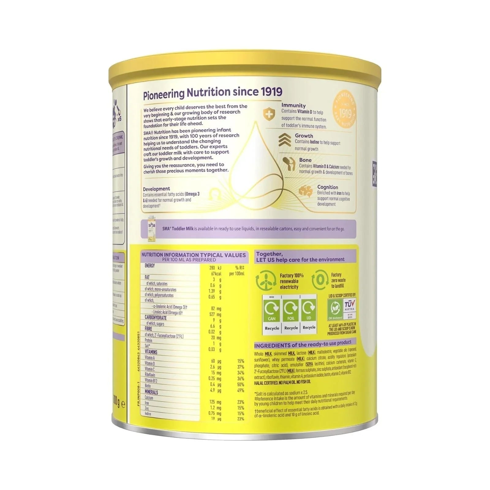 SMA Pro 3 Toddler Milk Formula 1-3 years 800g