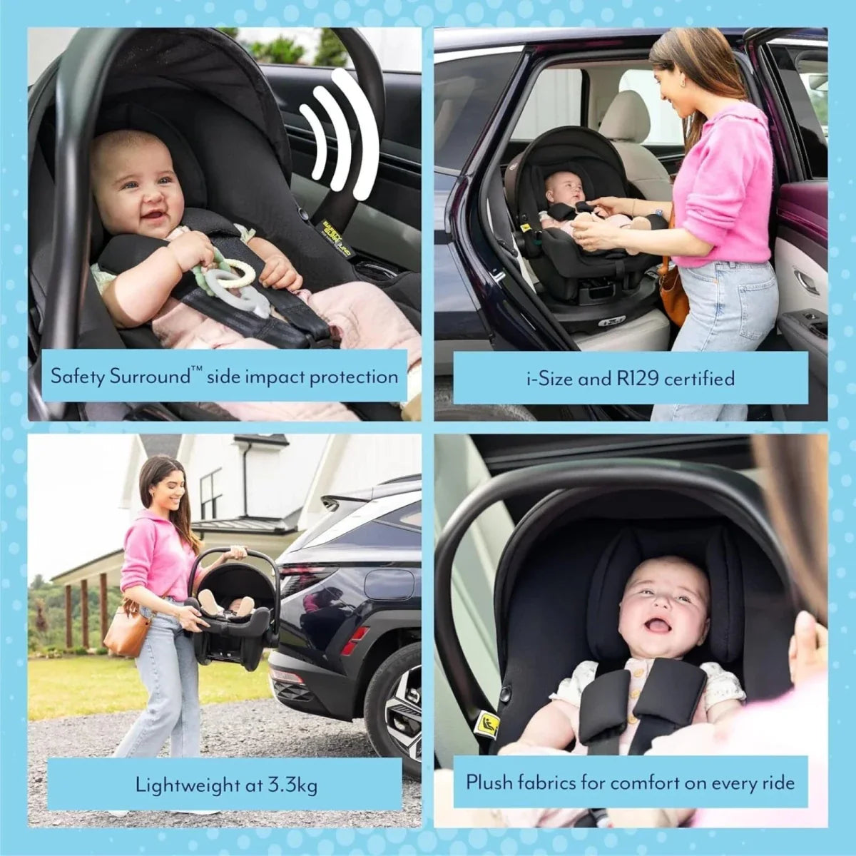 Graco SnugLite i-Size R129 Infant Car Seat - Midnight
