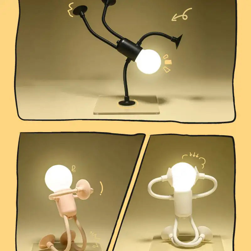 Changeable Shape Sportsman Night Light – Funny Mini Desk Lamp