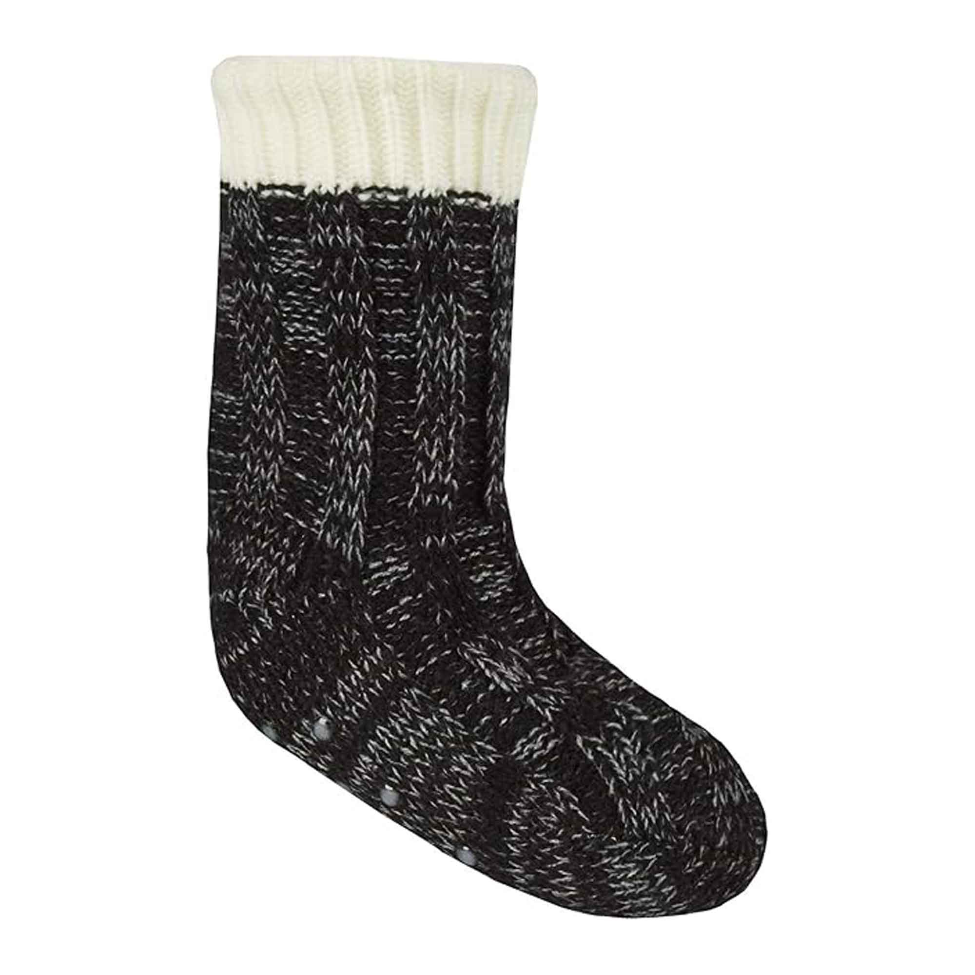 Children's Chunky Knit Non-Slip Lounge Gripper Socks for Kids Boys and Girls Warm Winter Indoor Footwear with Cute Colourful Patterns Sock Stack