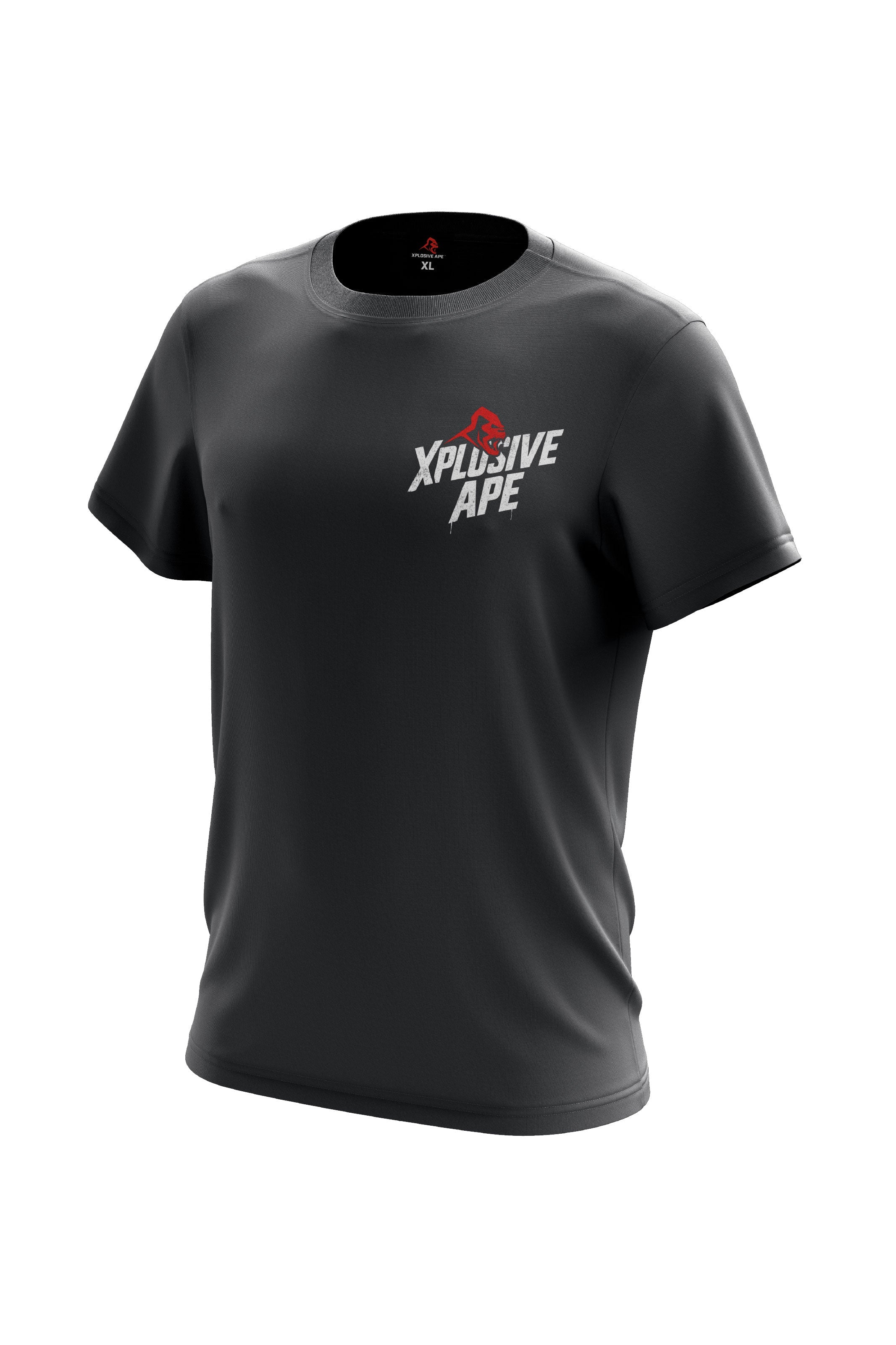XAPE Classic Stencil Logo Tee - Charcoal