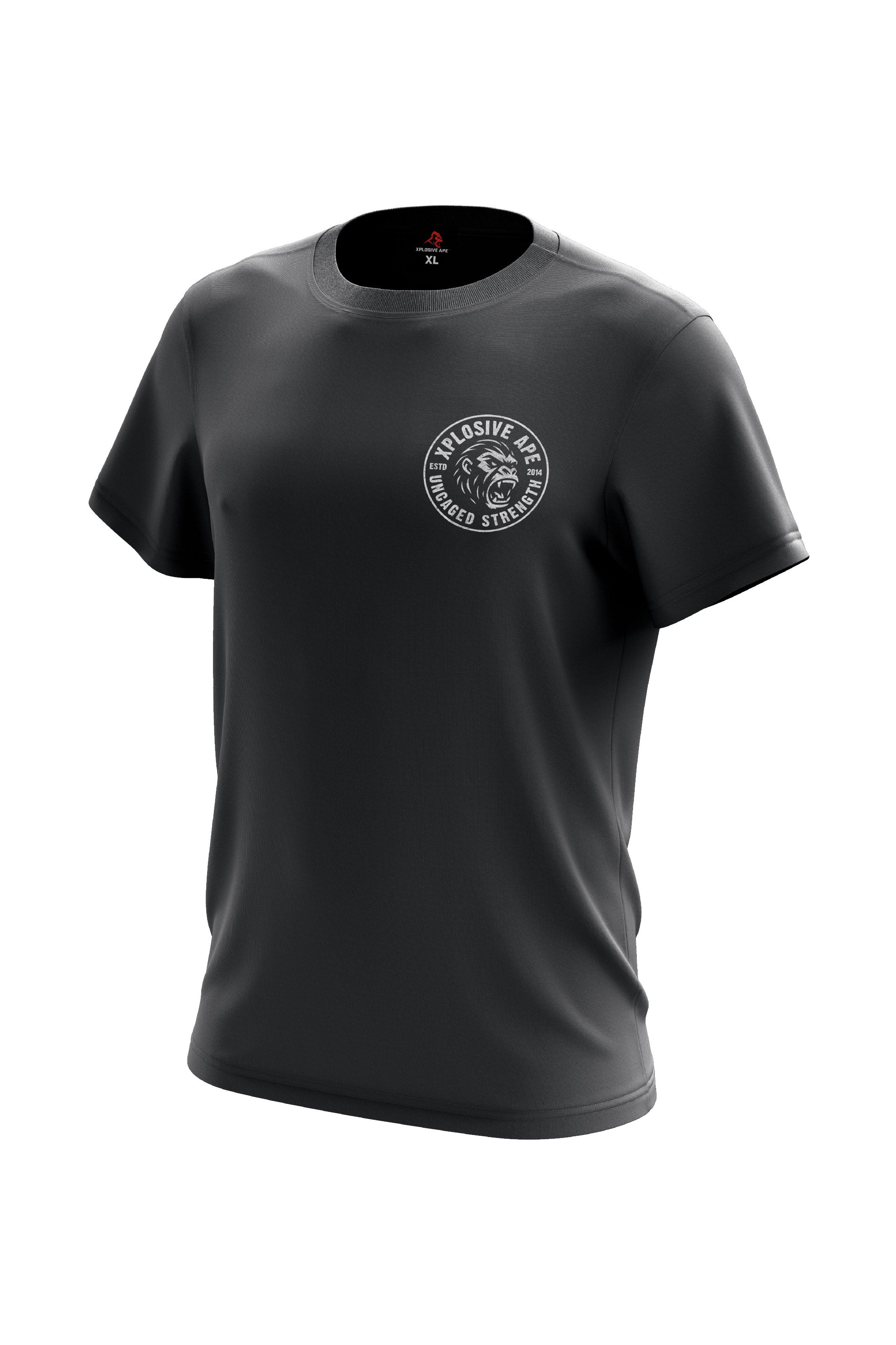 XAPE Uncaged Strength Tee - Charcoal