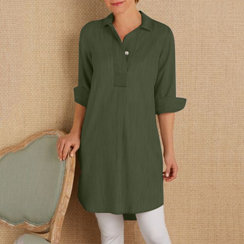 Women's Long-sleeve V-neck Shirt