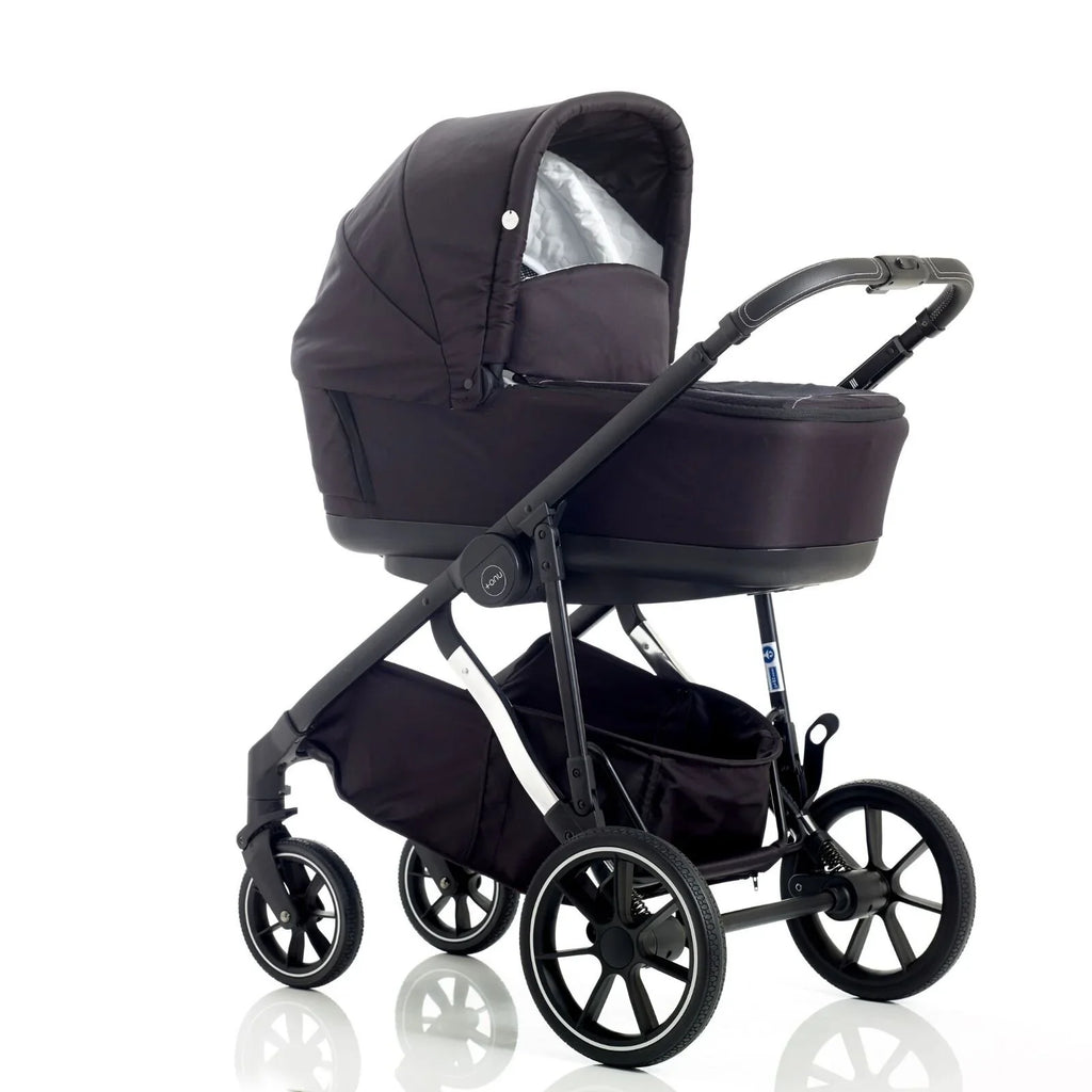 Mee-Go UNO Plus 3-in-1 with ISOFIX Base Travel System - Black/Chrome