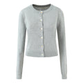 Women's Retro Multi-color Round Neck Long Sleeve Jacket
