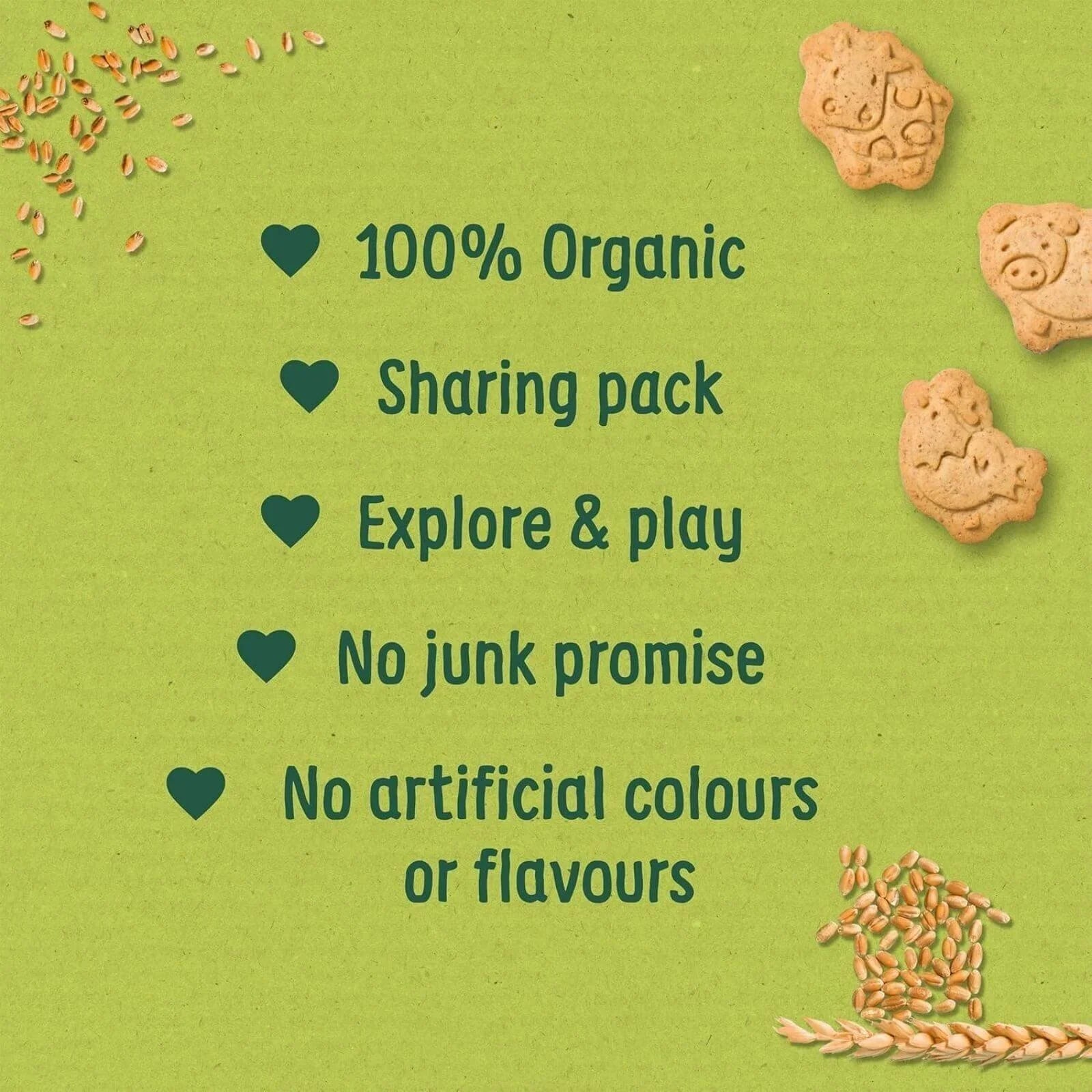 Organix Farm Animal Biscuits 12+ months 100g