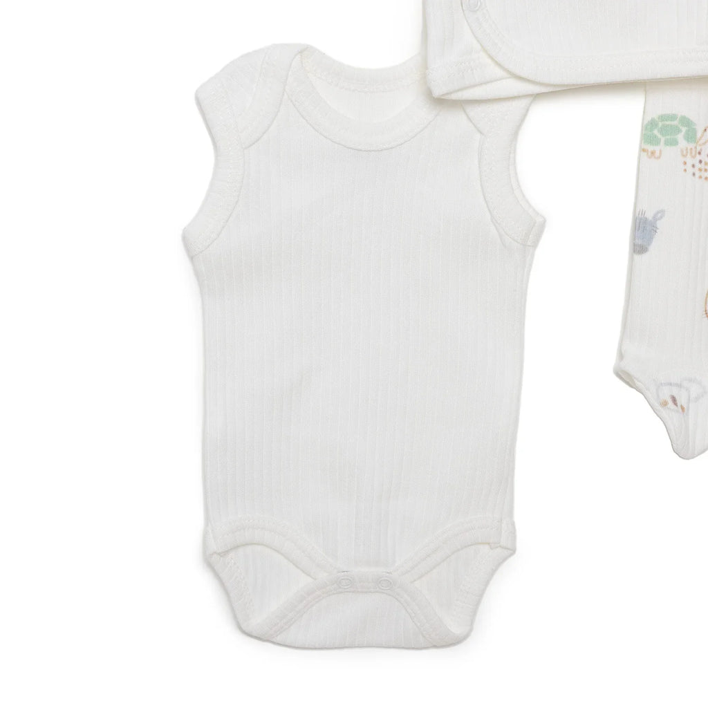 Tiffany Newborn Boy Premature Baby Set - Ecru