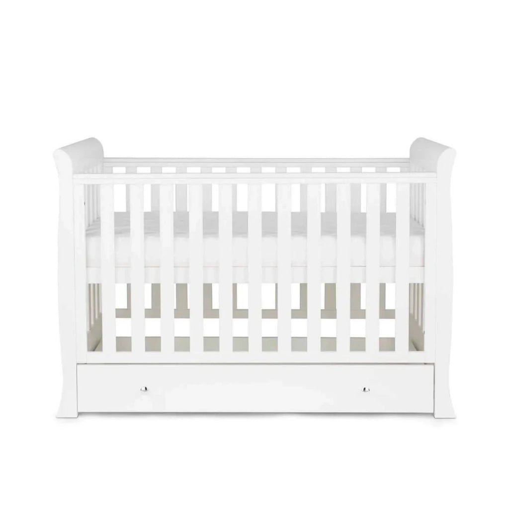 Ickle Bubba Snowdon Mini Cot Bed White - Without Mattress