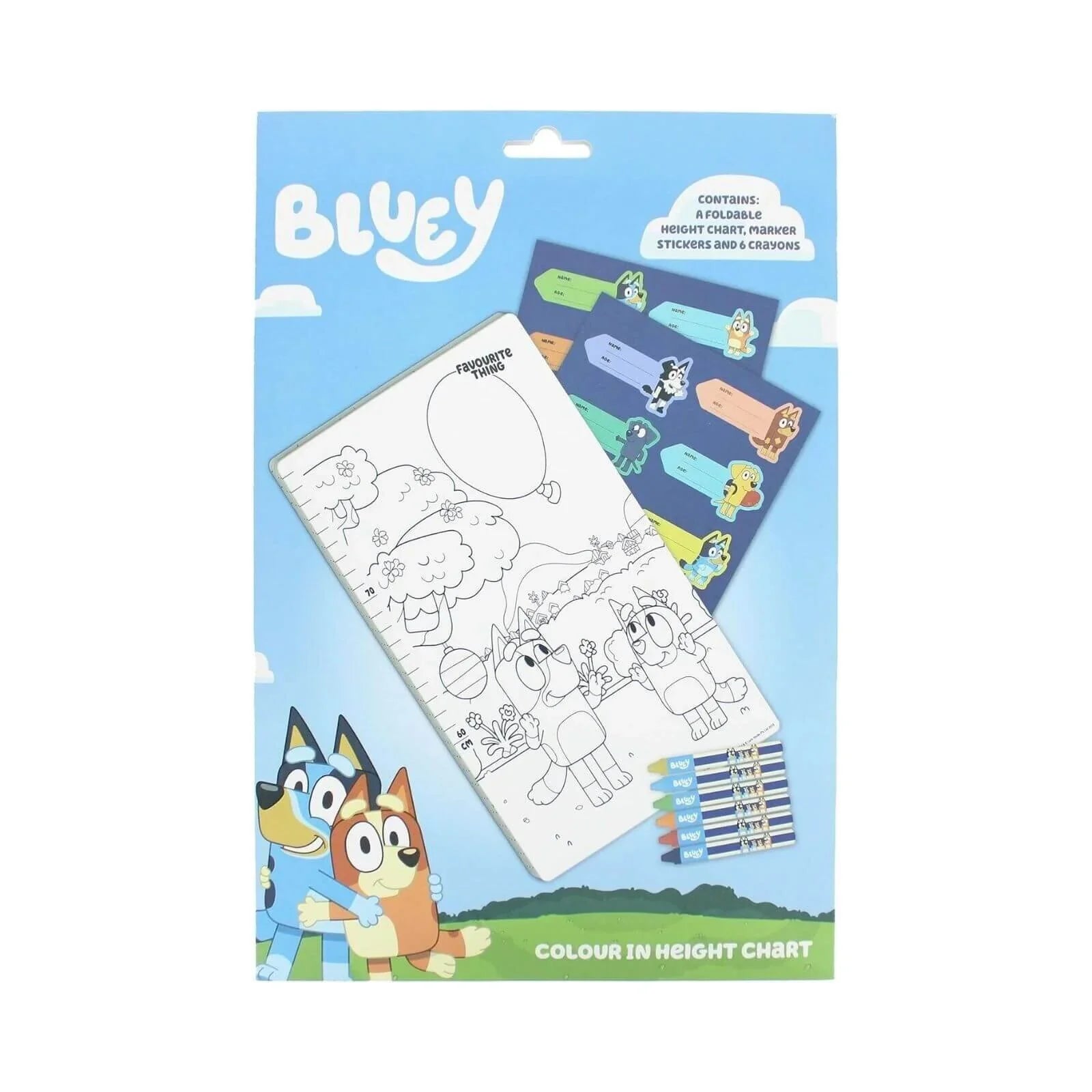 Bluey Height Chart