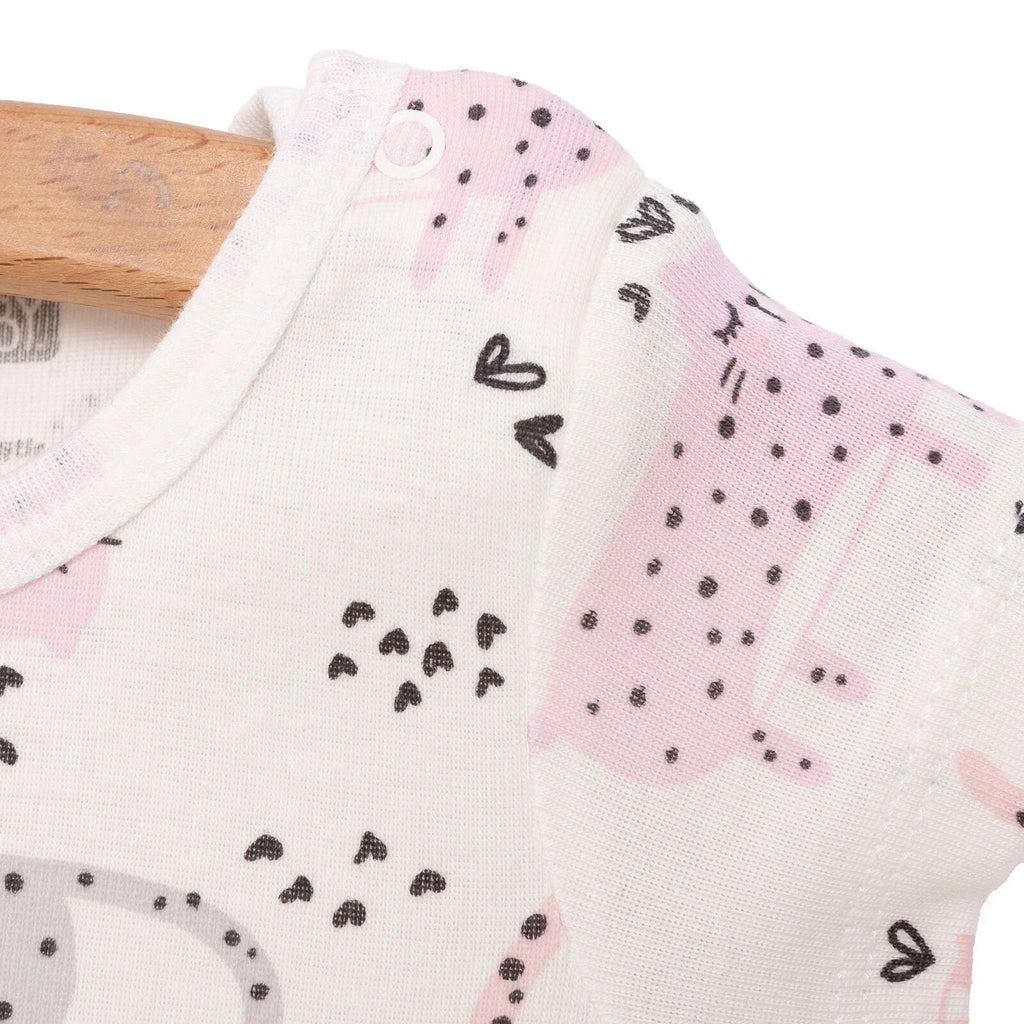 HelloBaby Baby Girl Short Sleeve Body - Ecru