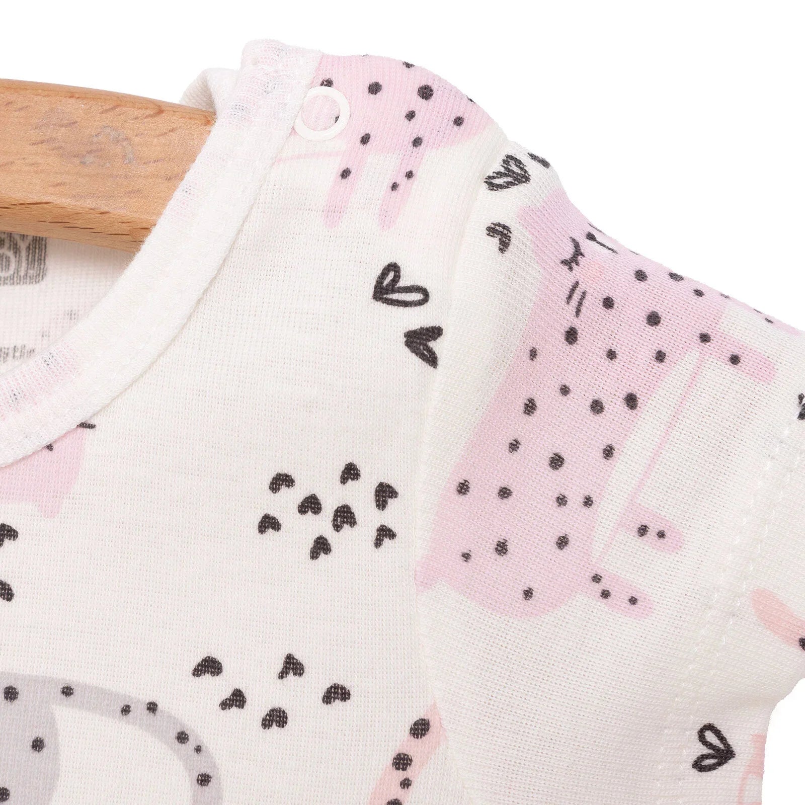 HelloBaby Baby Girl Short Sleeve Body - Ecru