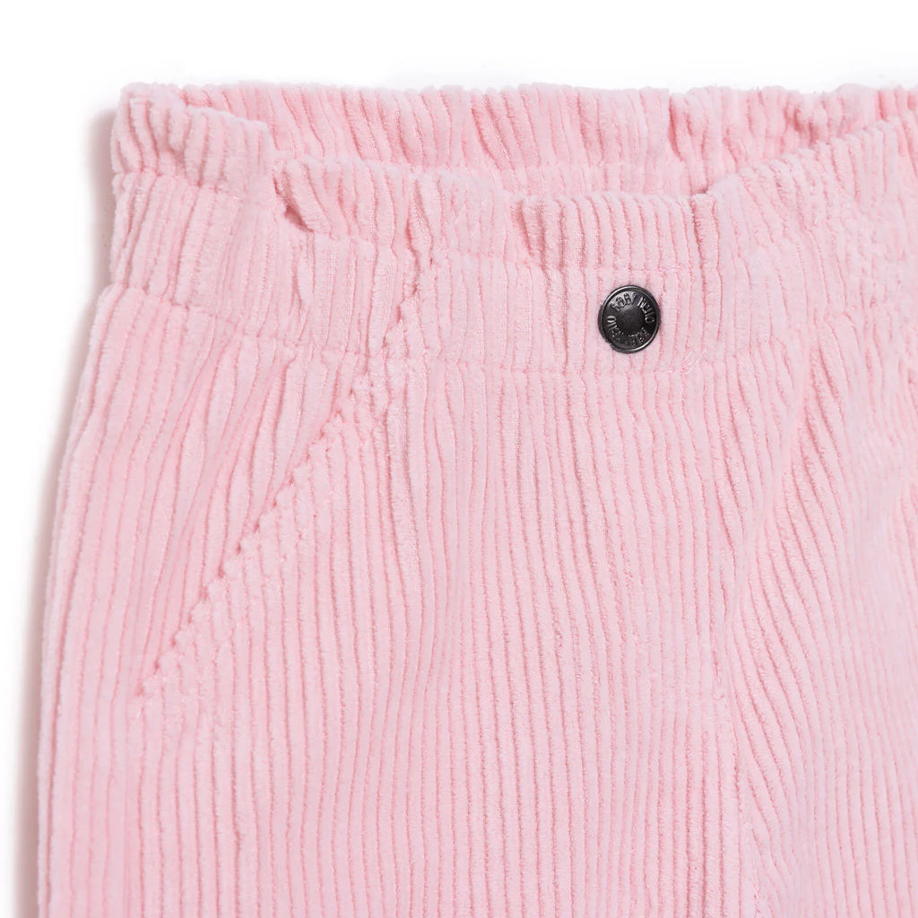 HellloBaby Velvet Trousers - Powder