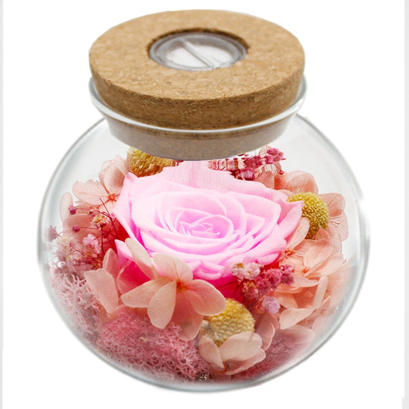 Led Color Luminous Preserved Fresh Flower Rose Christmas Valentine's Day Gift
