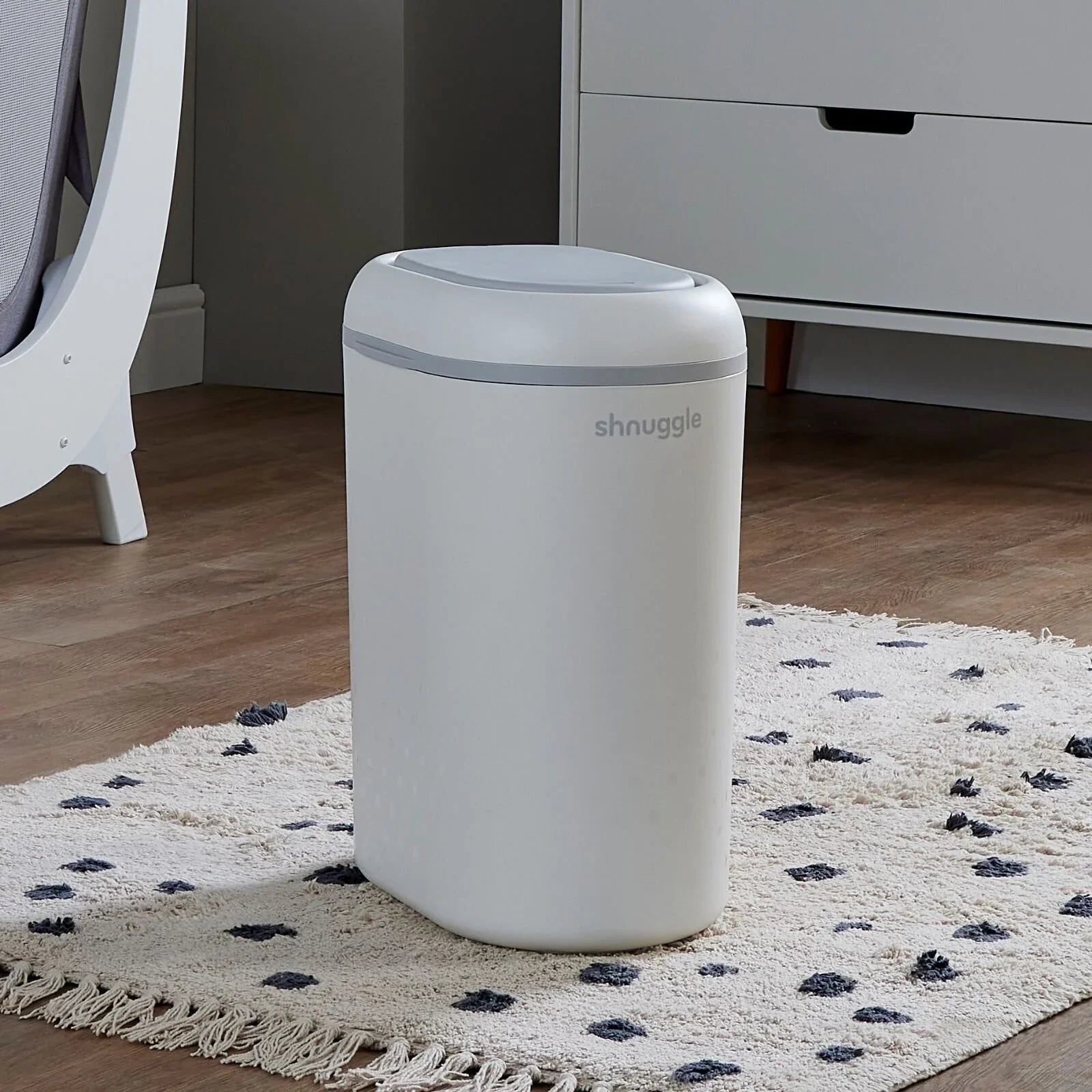 Shnuggle Eco-Touch Nappy Bin - White