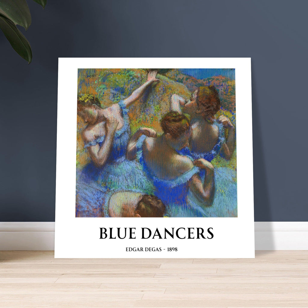 Blue Dancers by Edgar Degas – Matte Art Poster | Classical Impressionist Wall Art