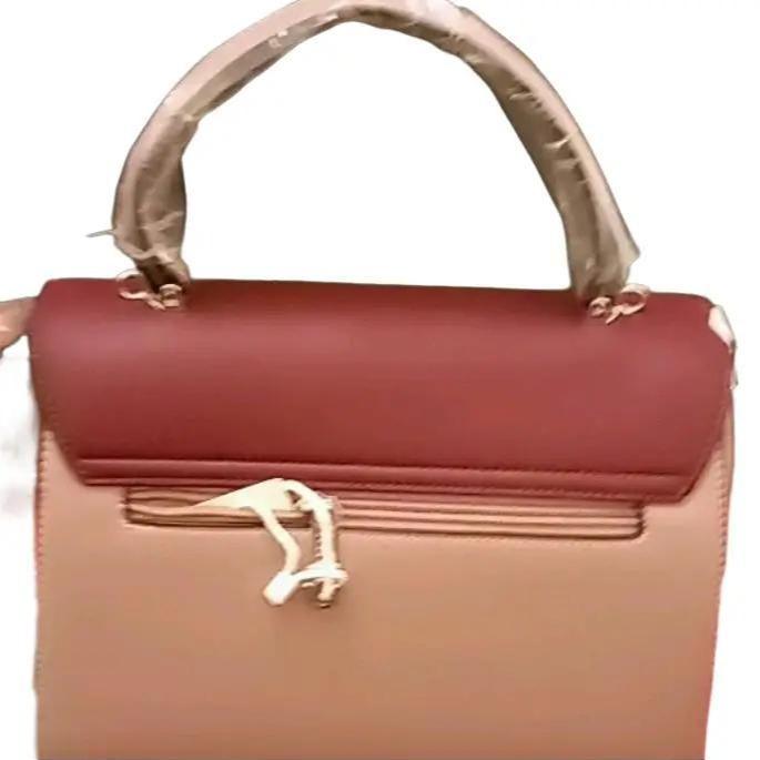 Bicolour handbag with flap 19G - 2889