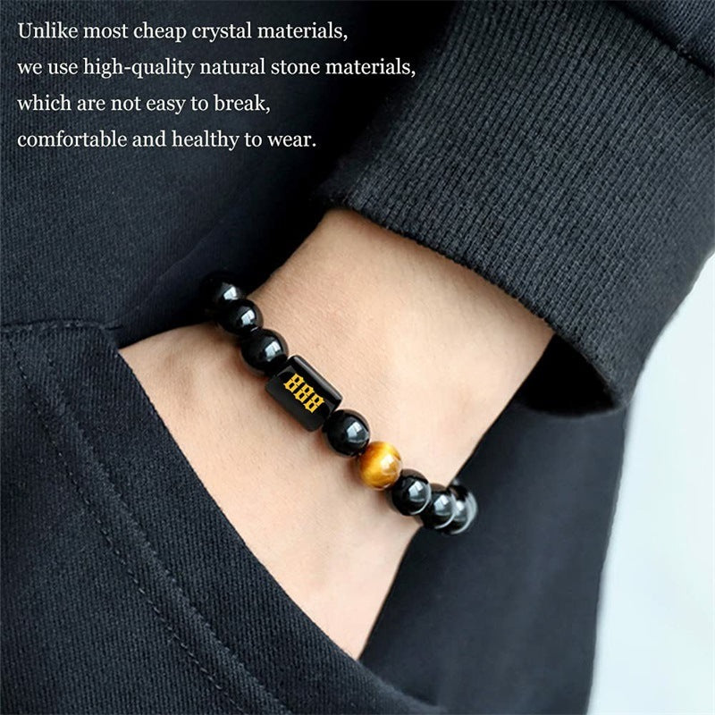 New Style 10mm Obsidian Bead Bracelet Fashion