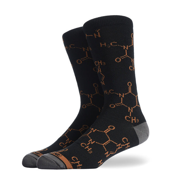 Fashion Creative Hamburger Pizza Alien Men Socks Cute Series