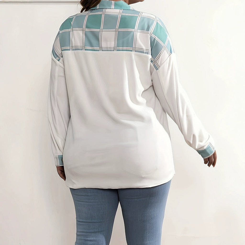 Temperament Wild Stitching Lapel Pocket Coat