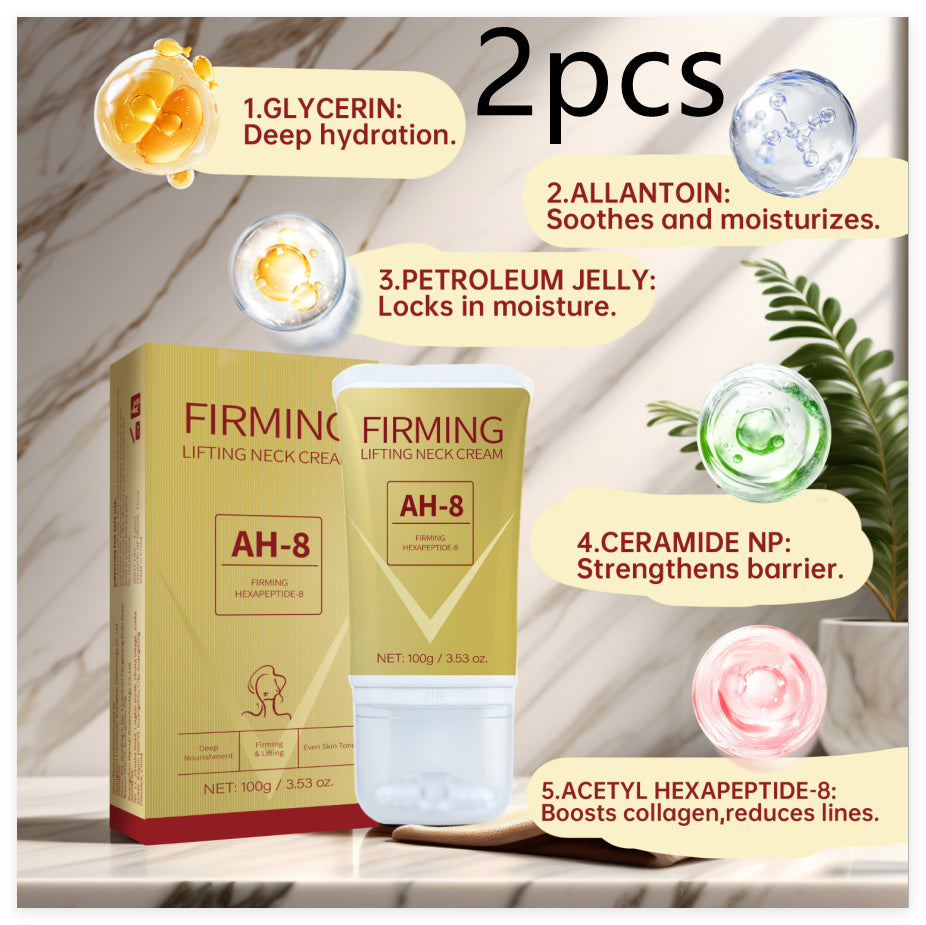 Neck Firming Roller Cream Lifts Dilutes Neck Lines Deeply Nourishes Easily Absorbed Massages And Soothes Neck Skin Care