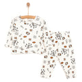 HelloBaby Baby Boy Long Sleeve Pyjamas - Ecru