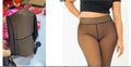 One-line True See-through Leggings Fleece-lined Warm Women's Outer Wear Pantyhose