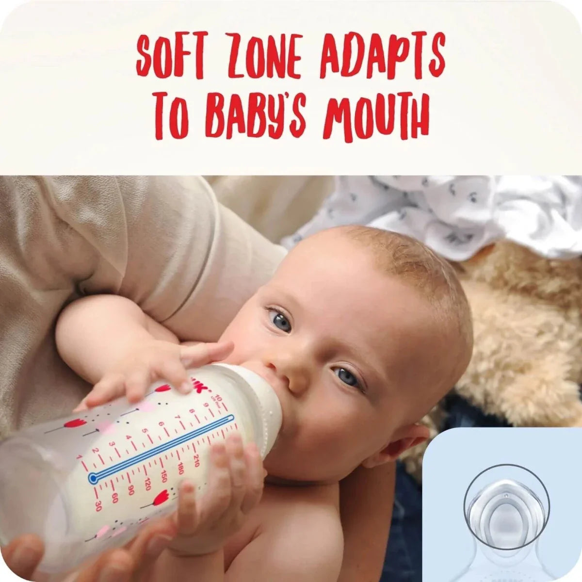 NUK First Choice+ Plus Silicone Teats Medium Feed Hole 0-6 months
